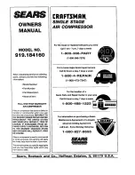 Preview for 16 page of Sears 919.18416 Owner'S Manual