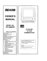 Preview for 1 page of Sears 934.4482639 Owner'S Manual