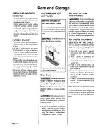 Preview for 14 page of Sears 93751 Use And Care Manual