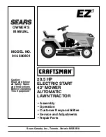 Preview for 1 page of Sears 944.600801 Owner'S Manual