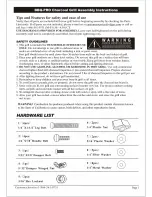 Предварительный просмотр 2 страницы Sears BBQ-PRO 60073 Use And Care Manual