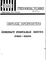 Sears C260-62100 Service Information preview