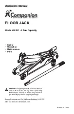 Sears Companion 50181 Operator'S Manual preview