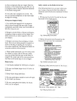 Preview for 6 page of Sears Craftsman 113.198311 Operator'S Manual