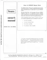 Предварительный просмотр 12 страницы Sears Craftsman 143.726182 Owner'S Manual