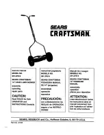 Предварительный просмотр 1 страницы Sears Craftsman 291.37614 Owner'S Manual