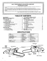 Preview for 2 page of Sears Craftsman 358.34020 Operator'S Manual