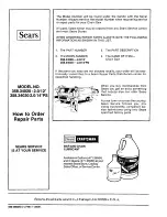 Preview for 28 page of Sears Craftsman 358.34020 Operator'S Manual