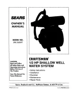 Sears Craftsman 390.250097 Owner'S Manual preview