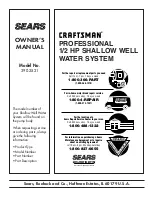 Preview for 16 page of Sears CRAFTSMAN 390.2521 Owner'S Manual