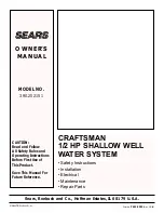 Sears Craftsman 390.252151 Owner'S Manual preview