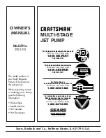 Preview for 20 page of Sears CRAFTSMAN 390.2532 Owner'S Manual