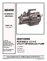 Preview for 1 page of Sears CRAFTSMAN 390.260292 Owner'S Manual