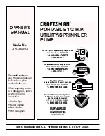 Preview for 8 page of Sears CRAFTSMAN 390.260292 Owner'S Manual