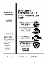 Preview for 8 page of Sears CRAFTSMAN 390.260293 Owner'S Manual