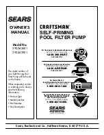 Preview for 12 page of Sears CRAFTSMAN 390.262801 Owner'S Manual