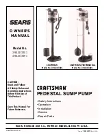 Preview for 1 page of Sears CRAFTSMAN 390.303301 Owner'S Manual