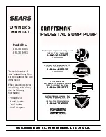 Preview for 8 page of Sears CRAFTSMAN 390.303301 Owner'S Manual