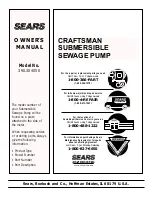 Preview for 8 page of Sears CRAFTSMAN 390.304050 Owner'S Manual