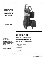 Sears Craftsman 390.304051 Owner'S Manual preview