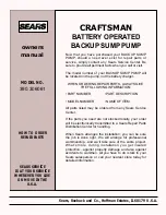 Предварительный просмотр 8 страницы Sears CRAFTSMAN 390.306061 Owner'S Manual