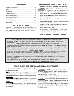 Preview for 2 page of Sears Craftsman 390.307060 Owner'S Manual