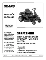 Preview for 1 page of Sears Craftsman 536.270112 Owner'S Manual