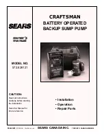 Предварительный просмотр 1 страницы Sears CRAFTSMAN 572.826121 Owner'S Manual