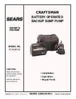 Предварительный просмотр 1 страницы Sears CRAFTSMAN 572.826122 Owner'S Manual