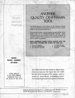 Preview for 4 page of Sears Craftsman 881.36302 Owner'S Manual