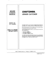 Предварительный просмотр 20 страницы Sears Craftsman 917.249392 Owner'S Manual