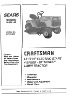 Sears Craftsman 917.254630 Owner'S Manual preview