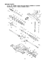 Preview for 40 page of Sears Craftsman 917.254640 Operation Manual