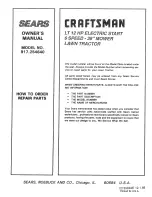 Preview for 52 page of Sears Craftsman 917.254640 Operation Manual