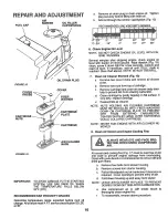 Preview for 16 page of Sears Craftsman 917.254920 Owner'S Manual