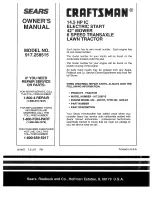 Preview for 49 page of Sears Craftsman 917.258515 Owner'S Manual