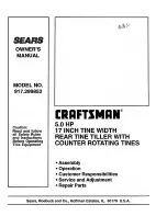 Sears Craftsman 917.299852 Owner'S Manual preview