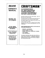 Preview for 24 page of Sears Craftsman 917.372810 Owner'S Manual