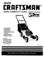 Sears Craftsman 917.372860 Owner'S Manual preview