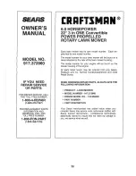 Предварительный просмотр 28 страницы Sears Craftsman 917.372860 Owner'S Manual