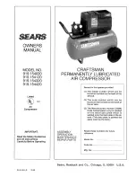 Предварительный просмотр 1 страницы Sears Craftsman 919.154020 Owner'S Manual