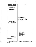 Sears Craftsman 919.155200 Owner'S Manual preview