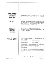 Preview for 20 page of Sears Craftsman 919.176620 Owner'S Manual