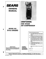 Sears Craftsman 919.184260 Owner'S Manual preview