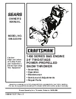 Sears Craftsman 944.525410 Owner'S Manual preview