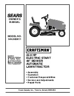 Preview for 1 page of Sears CRAFTSMAN 944.600811 Owner'S Manual