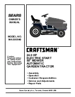 Sears Craftsman 944.600940 Owner'S Manual preview