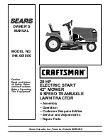 Preview for 1 page of Sears CRAFTSMAN 944.601080 Owner'S Manual