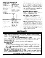 Preview for 4 page of Sears Craftsman 944.601181 Owner'S Manual