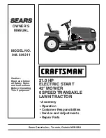 Preview for 1 page of Sears CRAFTSMAN 944.601211 Owner'S Manual